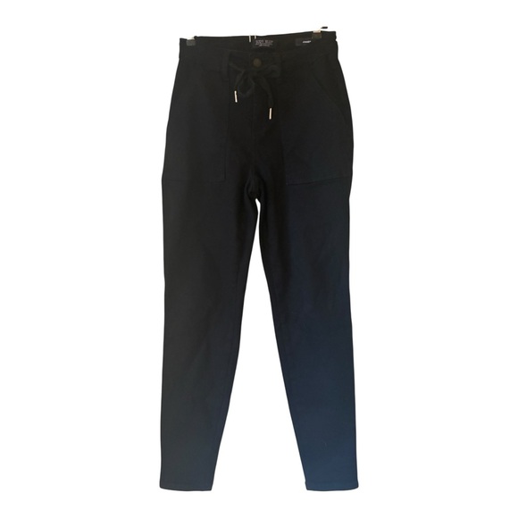 ✨ JUDY BLUE Size 3/26 Los Angeles Black Denim Drawstring Joggers ✨ - Picture 2 of 5